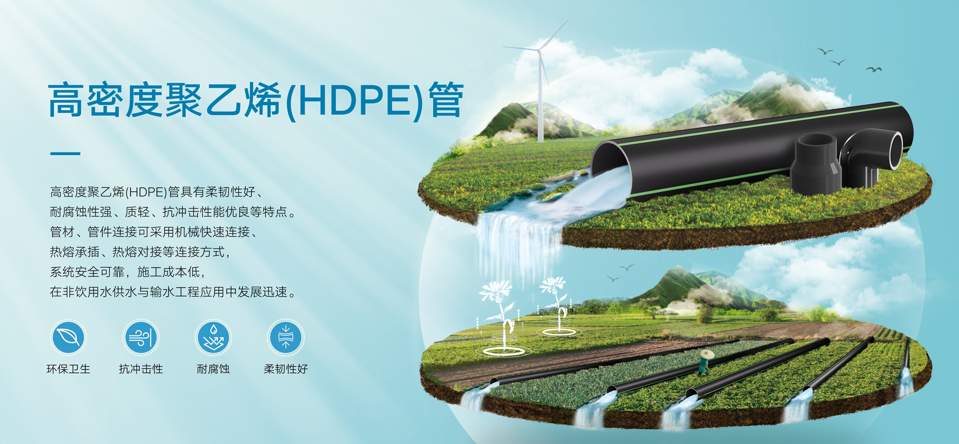 農用高密度聚乙烯管（HDPE）管